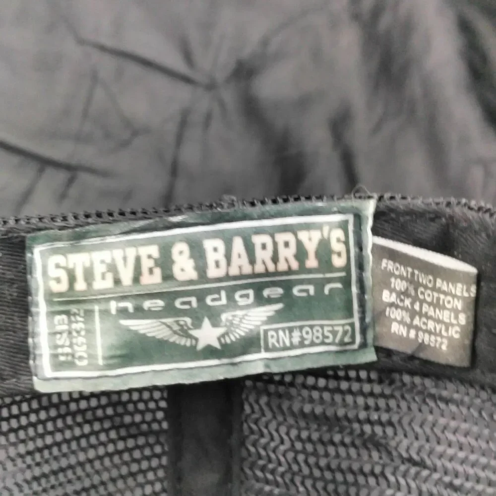 Steve & Barry's Beer Delivery Guy Trucker Hat Men's Adjustable Black White Red